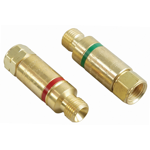 Antiretours pare-flammes - Oxy/gaz combustibles, Ensemble pour oxyg&egrave;ne-gaz combustible, Style pour chalumeau Cantin et fils