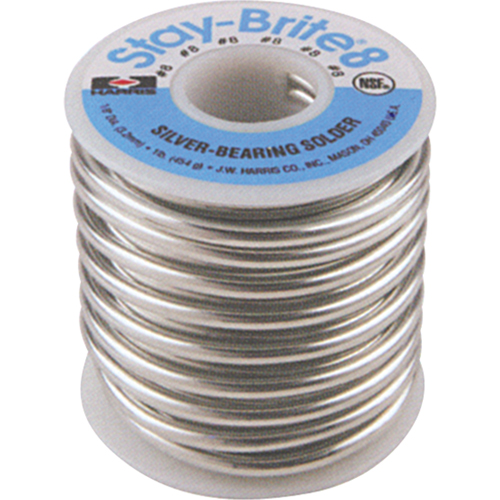 M&eacute;tal d'apport Stay-Brite 8, Sans plomb, 94 % d'&eacute;tain, 6 % d'argent, &acirc;me Plein, dia. 0,0625" Cantin et fils