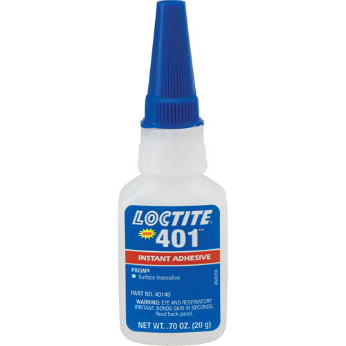 Adh&eacute;sif instantan&eacute; Prism 401, Transparent, Bouteille, 20 g Cantin et fils