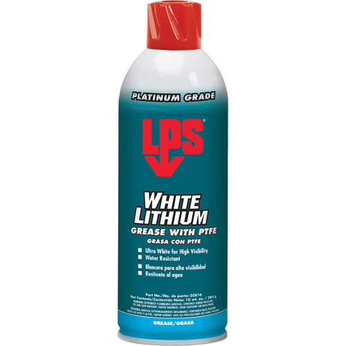 Graisse de Lithium blanche a/PTFE, Canette a&eacute;rosol Cantin et fils