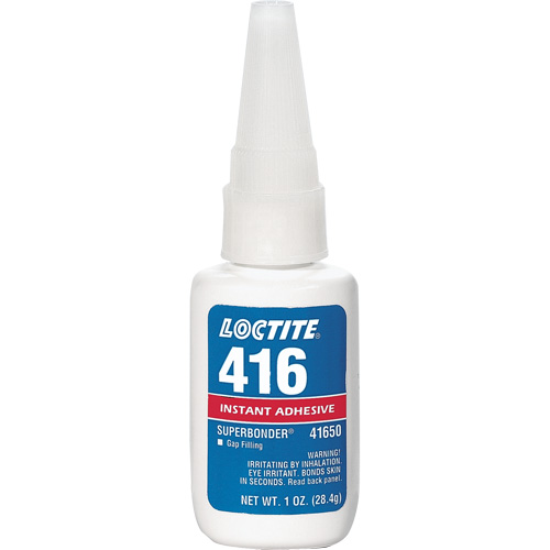 416 Super Bonder&reg; Instant Adhesive, Clear, Bottle, 1 oz. Cantin et fils