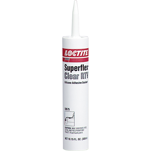 Superflex RTV Silicone Adhesive Sealant, Cartridge, Clear Cantin et fils