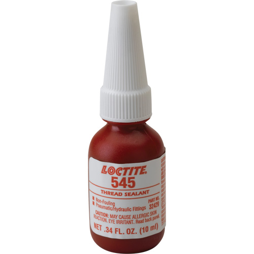 Thread Sealant 545 Hydraulic/Pneumatic Sealant, Bottle, 10 ml, -54° C - 149° C/-65° F - 300° F Cantin et fils