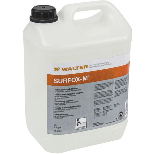 SURFOX-M Stainless Steel Marking Electrolyte Cantin et fils