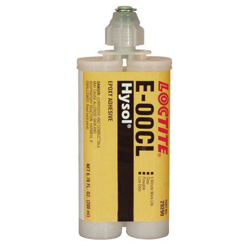 Adh&eacute;sif structurel E-00CL, 200 ml, Cartouche double, Deux composants, Transparent Cantin et fils