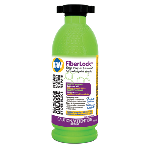 Fiberlock Head Gasket & Block Repair Fluid, Bottle, Beige Cantin et fils