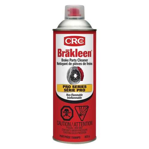 Produit de nettoyage ininflammable pour les freins de s&eacute;rie professionnelle Brakleen, Canette a&eacute;rosol Cantin et fils