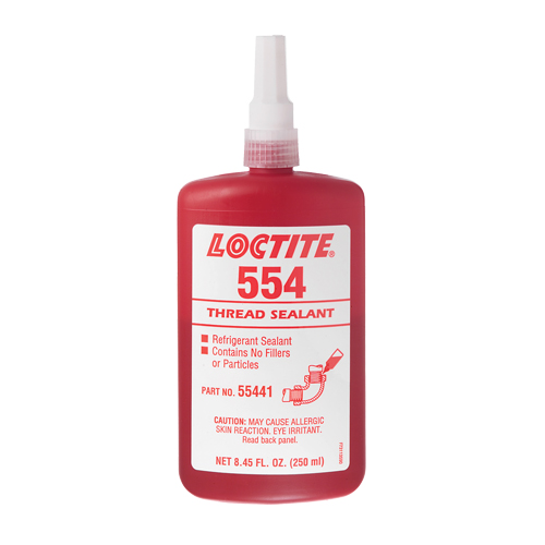 554 Thread Sealant, Bottle, 10 ml, -53.89° C - 148.89° C/-65°F - 300°F Cantin et fils