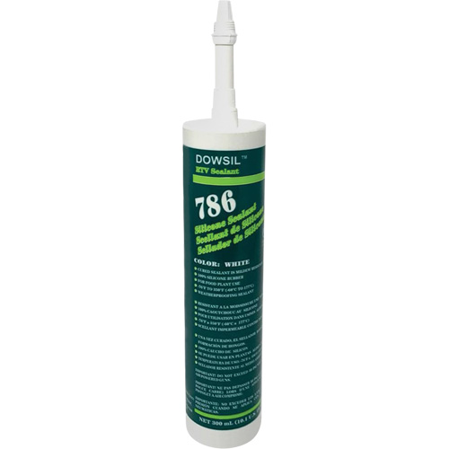 Dowsil 786 Silicone Sealant, 300 ml, Cartridge, White Cantin et fils