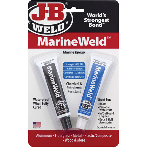 MarineWeld Epoxy, Two-Part, Tube, 3 oz., Grey Cantin et fils