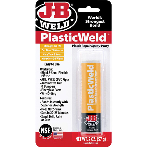 PlasticWeld Epoxy, 2 oz., Stick, Off-White Cantin et fils