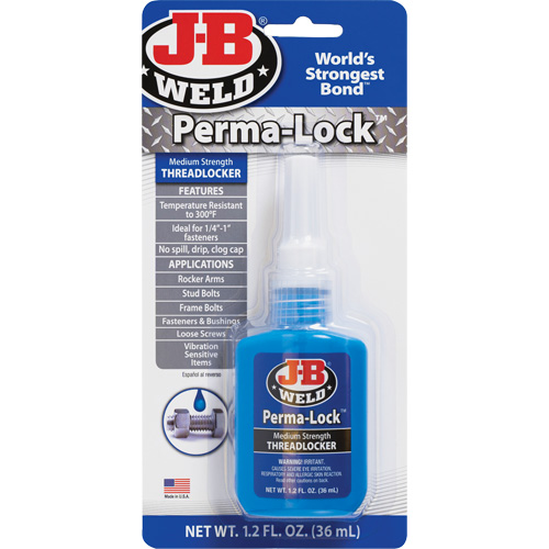 Perma-Lock Threadlocker, Blue, Medium, 36 ml, Bottle Cantin et fils