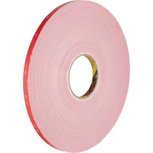 VHB Tape, 32.9 m (108') L x 12.7 mm (1/2") W, 62 mils, Acrylic Cantin et fils