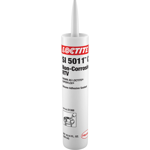 Superflex&reg; SI 5011CL Non-Corrosive RTV Silicone, Cartridge, Clear Cantin et fils
