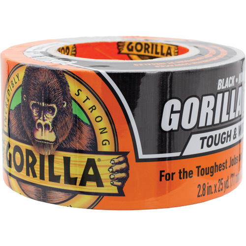 Tough & Wide Duct Tape, 17 mils, Black, 73 mm (3") x 22.86 m (75') Cantin et fils