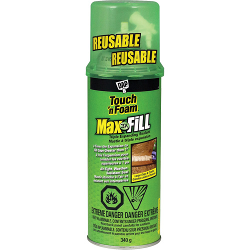 Touch 'n Foam&reg; Max Fill Triple Expanding Sealant, 340 g, Aerosol Can, Cream Cantin et fils