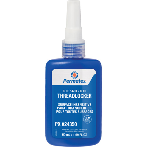 Adh&eacute;sif frein-filet pour toute surface, Bleu, &eacute;lev&eacute;, 50 ml, Bouteille Cantin et fils