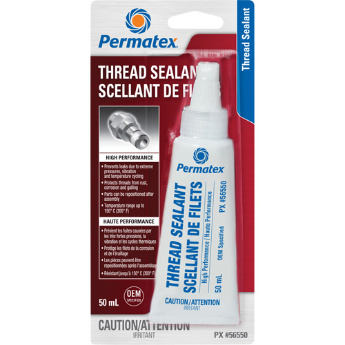 High Performance Thread Sealant, Tube, 50 ml, -54° C - 149° C/-65° F - 300° F Cantin et fils