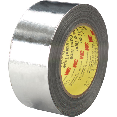 High-Temperature Aluminum Foil/Glass Cloth Tape, 7.3 mils Thick, 25.4 mm (1") x 33 m (108') Cantin et fils