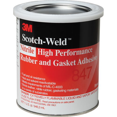 Scotch-Weld High-Performance Rubber & Gasket Adhesive, Gallon, Brown Cantin et fils