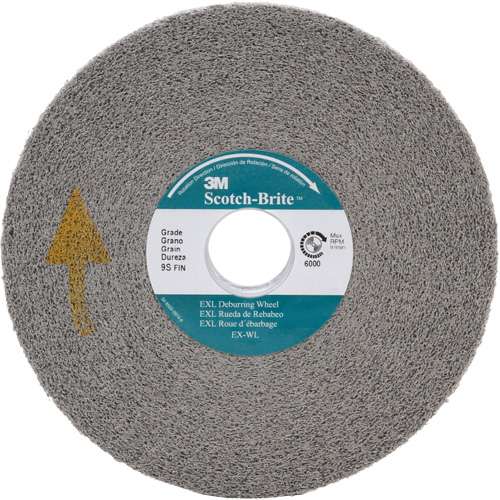 Scotch-Brite EXL Deburring Wheel, 6" x 1", 1" Arbor Cantin et fils