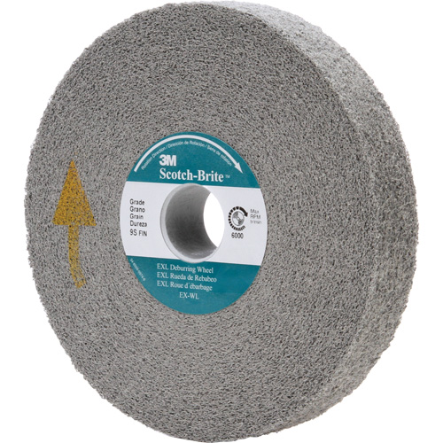 Scotch-Brite EXL Deburring Wheel, 6" x 1", 1" Arbor Cantin et fils