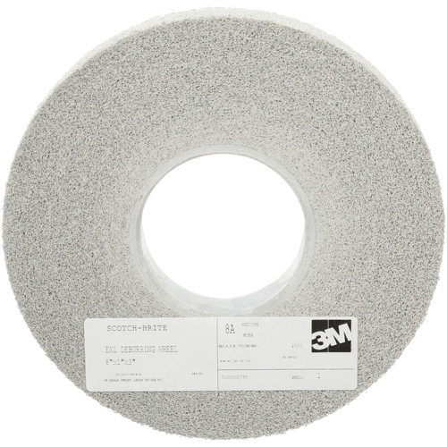 Scotch-Brite EXL Deburring Wheels, 8" x 1", 3" Arbor, Aluminum Oxide Cantin et fils