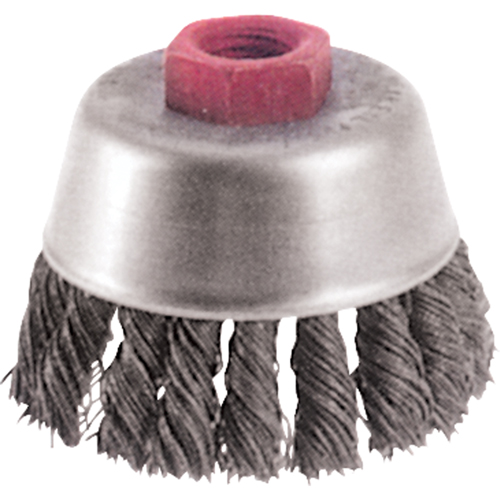 Brosses-boisseau &agrave; fils nou&eacute;s - Petites rectifieuses &agrave; grande vitesse, 2-3/4" dia. x M10x1,25 arbre Cantin et fils