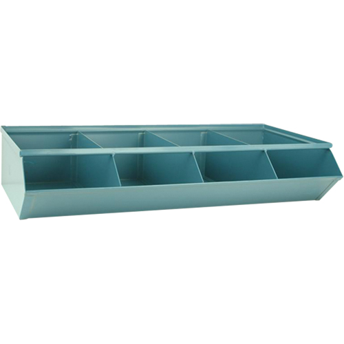 Sectional Bin Units, 100 lbs. Cap., 37" W x 18-3/4" D x 7-1/2" H, Blue Cantin et fils