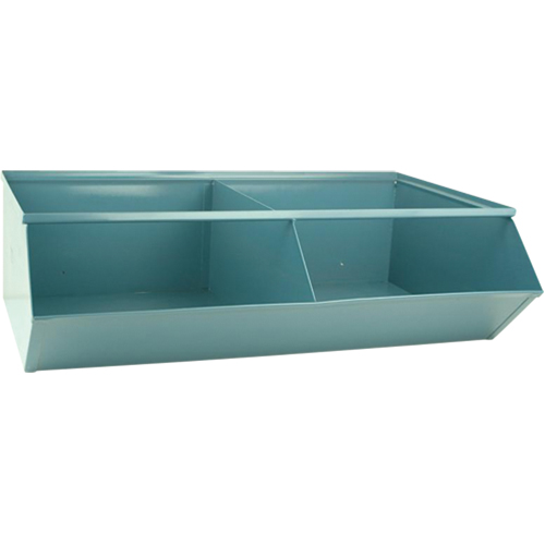 Sectional Bin Units, 100 lbs. Cap., 37" W x 24" D x 11" H, Blue Cantin et fils
