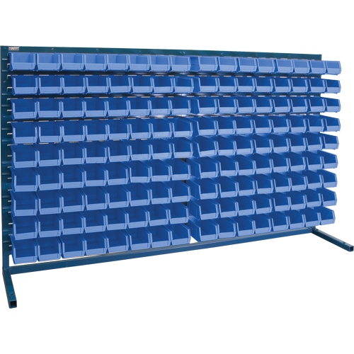 Rayonnage &agrave; persienne avec bacs, 144 bacs, 72" la x 15" p x 40" h Cantin et fils