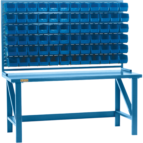 Rayonnage &agrave; persienne avec bacs, 36 bacs, 72" la x 15" p x 40" h Cantin et fils