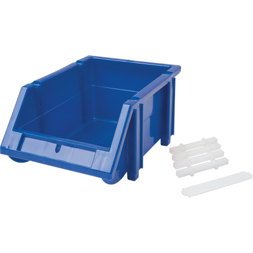 Stack & Hang Bin, 4-13/16" W x 3-3/16" H x 7-1/8" D, Blue Cantin et fils