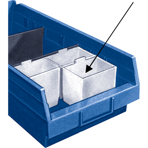 Bacs de rangement pour tablettes - Compartiments Cantin et fils