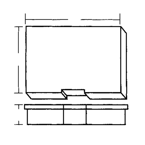 Boîte &agrave; compartiments, Plastique, 15-1/2" la x 11-3/4" p, 2-1/2" h, Gris Cantin et fils
