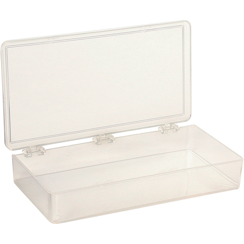 K-Resin Compartment Box, Plastic, 4" W x 8" D x 1-3/16" H, Transparent Cantin et fils