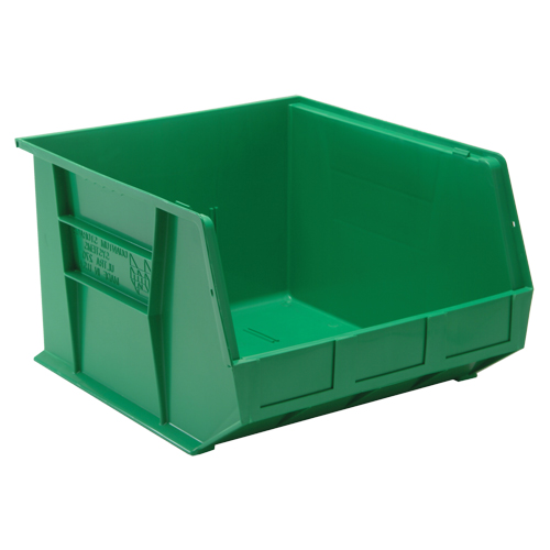 Bacs ultra empilable & suspendable, 16-1/2" la, 11" h x 18" p, Vert Cantin et fils