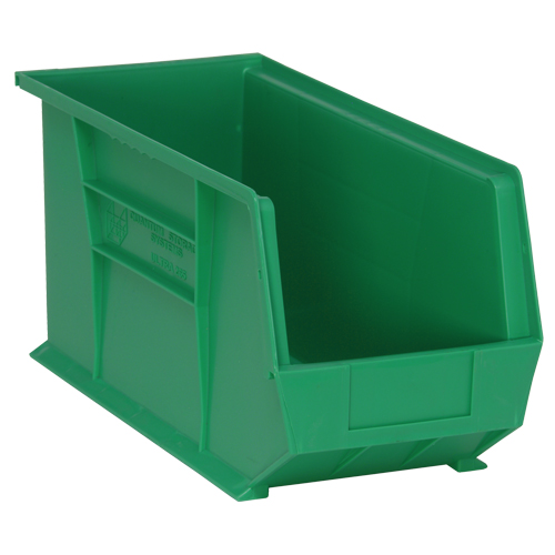 Bacs ultra empilable & suspendable, 8-1/4" la, 9" h x 18" p, Vert Cantin et fils