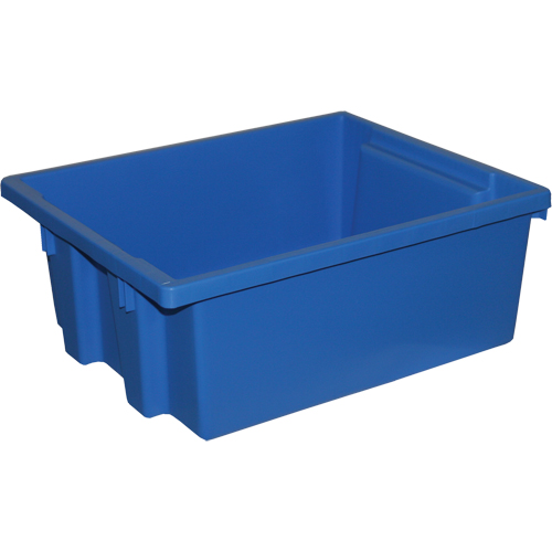 Stack-N-Nest&reg; Storage Bins, 6" x 15.25" x 12.25", Blue Cantin et fils