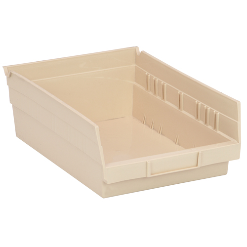 Economy Shelf Bin, 8-3/8" W x 4" H x 11-5/8" D, Ivory Cantin et fils