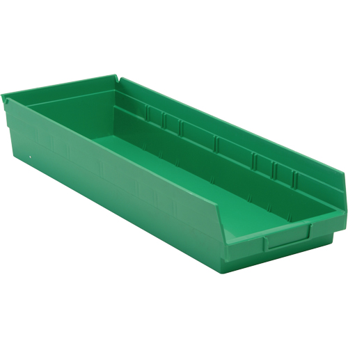 Bacs pour tablette, 8-3/8" la x 4" H x 23-5/8" p, Vert, Capacit&eacute; 50 lb Cantin et fils
