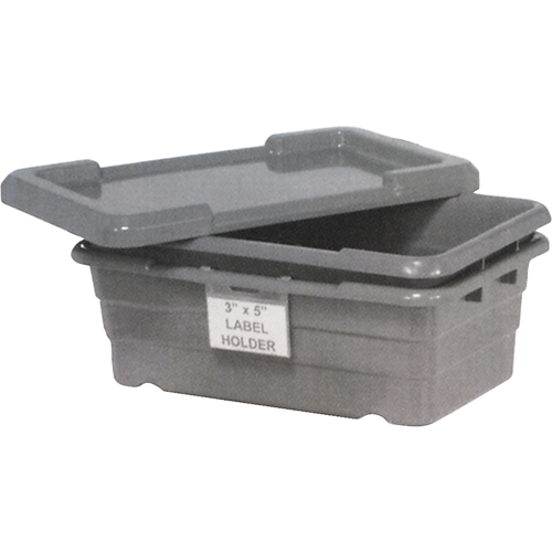 Bacs empilables en crois&eacute;, 16" la x  p x 8,5" h, Gris Cantin et fils