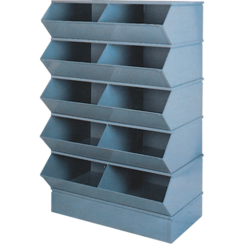Pre-Engineered Sectional Systems, 5000 lbs. Cap., 37" W x 24" D x 55" H, Blue Cantin et fils