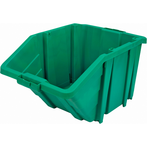 Jumbo Plastic Bin, 15-1/2" W x 13" H x 25" D, Green, 200 lbs. Capacity Cantin et fils