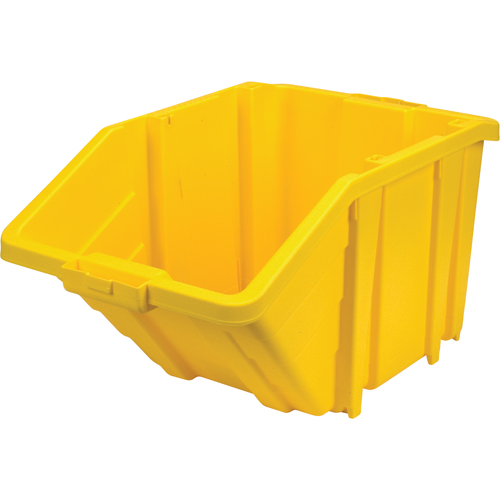 Bac g&eacute;ant en plastique, 15-1/2" la x 13" H x 25" p, Jaune, Capacit&eacute; 200 lb Cantin et fils