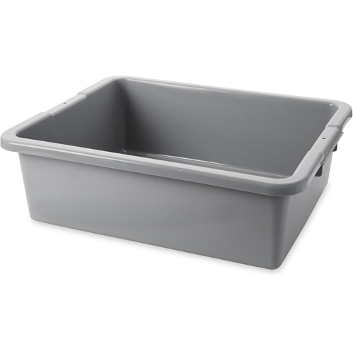 Undivided Bus/Utility Box, 7" H x 21.5" D x 17" L, Polyethylene, Grey Cantin et fils