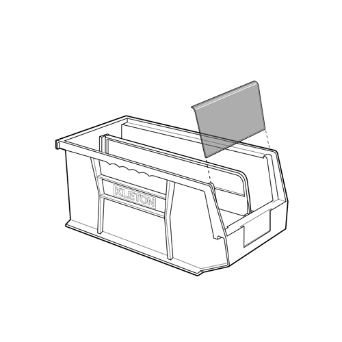 Stack & Hang Bin, 5-1/2" W x 5" H x 10-7/8" D, Blue Cantin et fils