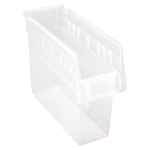 Store-Max Shelf Bins, 4-3/8" W x 8" H x 11-5/8" D, Clear, 44 lbs. Capacity Cantin et fils