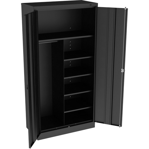 Armoire &agrave; combinaison, 36" la x 18" p x 72" h, Noir Cantin et fils