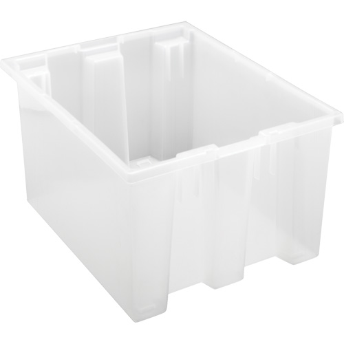 Contenant robuste Stack & Nest, 10" x 15,5" x 19,5", Transparent Cantin et fils
